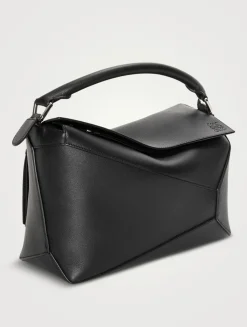 Medium Puzzle Edge Leather Bag