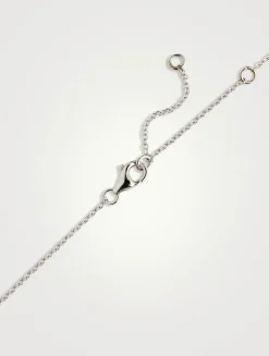 Medium Smile 18K White Gold Necklace With Diamonds