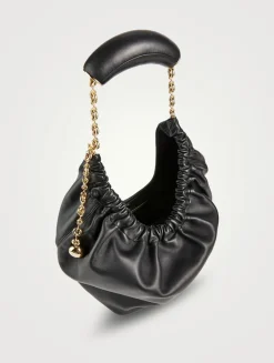 Medium Squeeze Leather Shoulder Bag