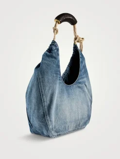 Medium Squeeze Leather Shoulder Bag