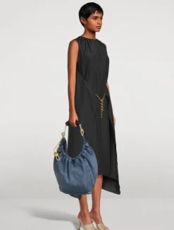 Medium Squeeze Leather Shoulder Bag