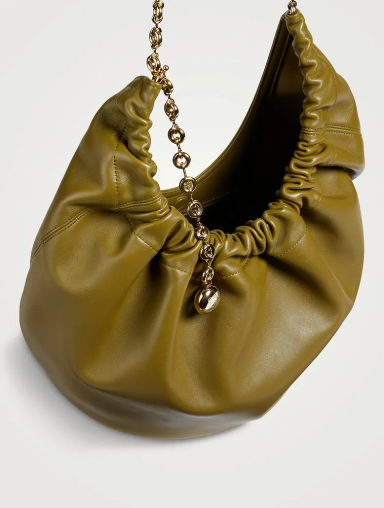 Medium Squeeze Leather Shoulder Bag