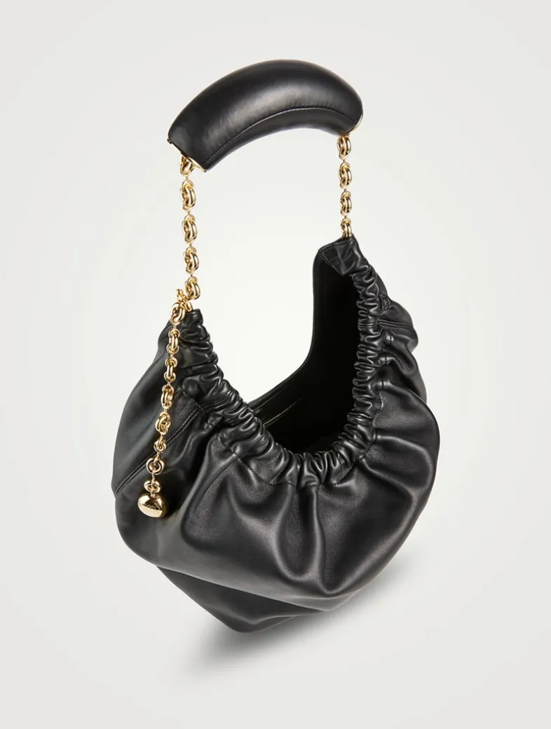 Medium Squeeze Leather Shoulder Bag