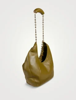 Medium Squeeze Leather Shoulder Bag