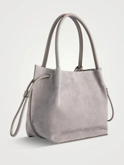 Medium Suede Bucket Bag