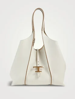 Medium T Timeless Leather Shopping Bag