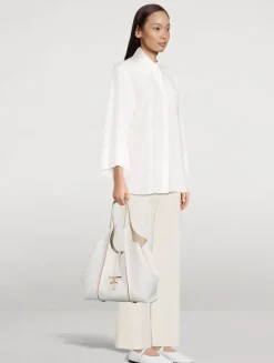 Medium T Timeless Leather Shopping Bag