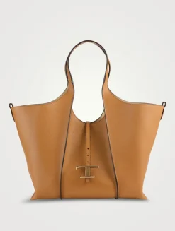 Medium T Timeless Leather Shopping Bag