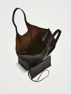 Medium T Timeless Leather Shopping Bag