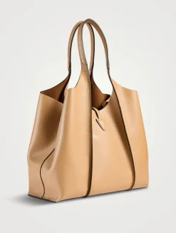 Medium T Timeless Leather Shopping Bag