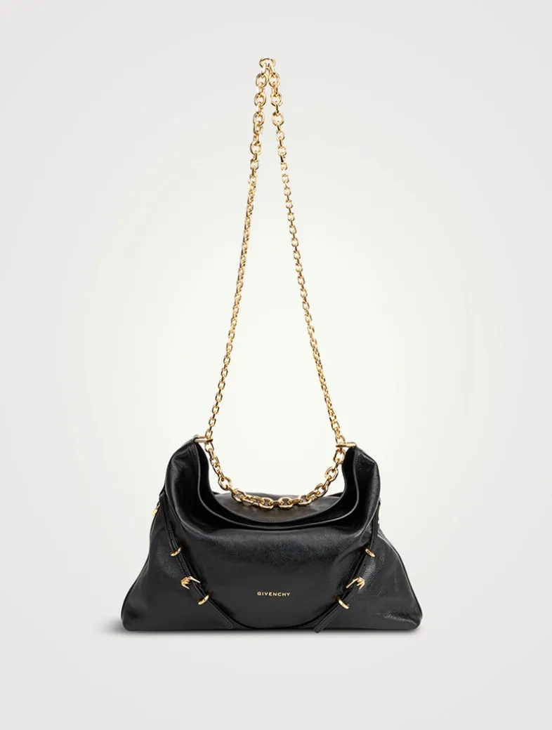 Medium Voyou Chain Leather Shoulder Bag