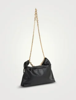Medium Voyou Chain Leather Shoulder Bag