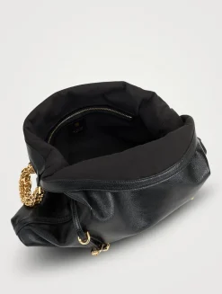 Medium Voyou Chain Leather Shoulder Bag