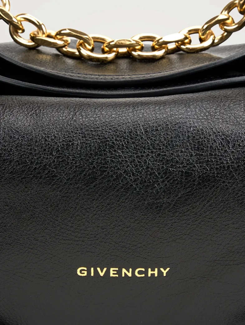 Medium Voyou Chain Leather Shoulder Bag