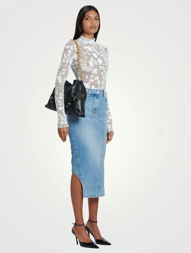 Medium Voyou Chain Leather Shoulder Bag