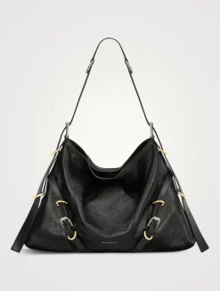 Medium Voyou Leather Shoulder Bag