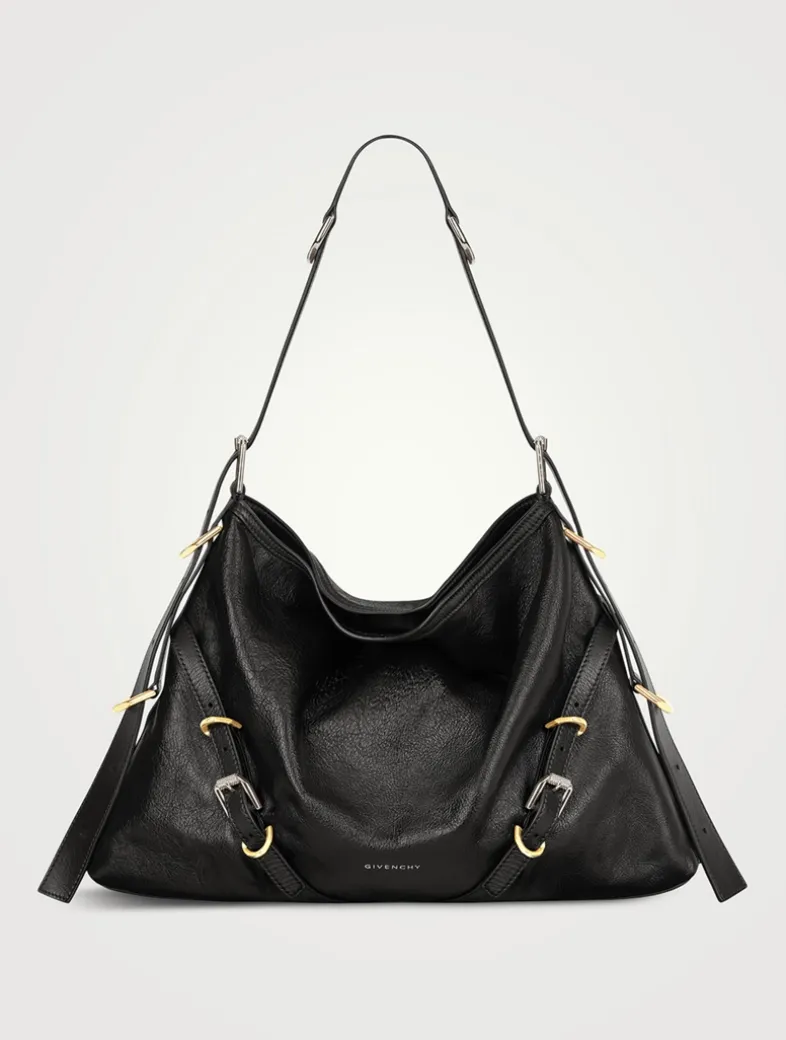 Medium Voyou Leather Shoulder Bag