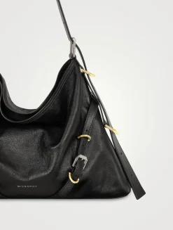 Medium Voyou Leather Shoulder Bag