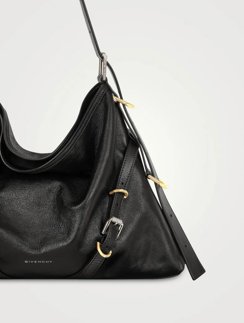 Medium Voyou Leather Shoulder Bag