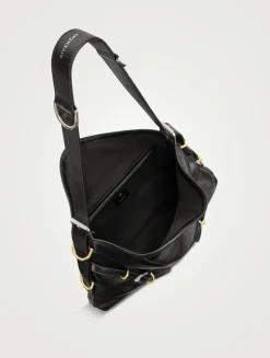 Medium Voyou Leather Shoulder Bag