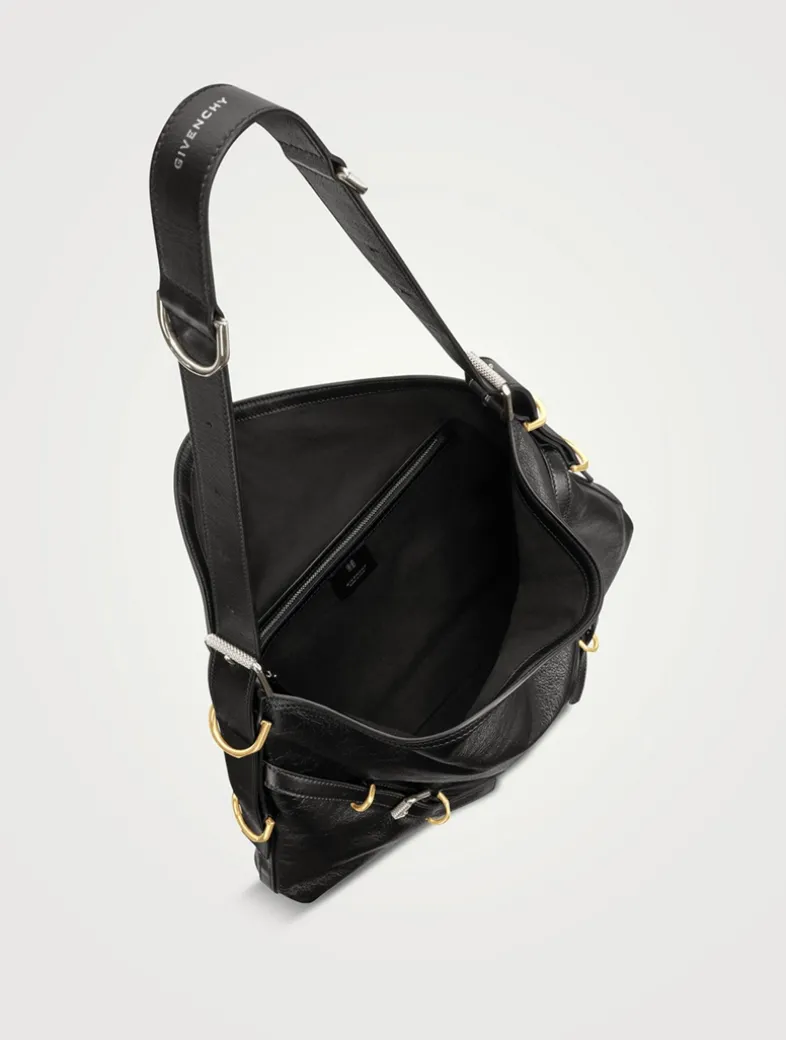 Medium Voyou Leather Shoulder Bag