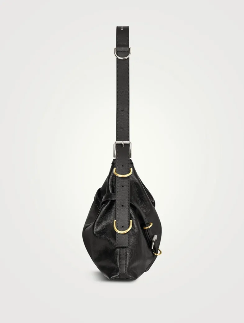 Medium Voyou Leather Shoulder Bag