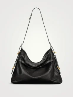 Medium Voyou Leather Shoulder Bag
