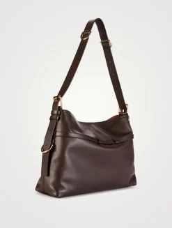 Medium Voyou Leather Shoulder Bag