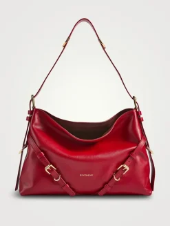 Medium Voyou Leather Shoulder Bag