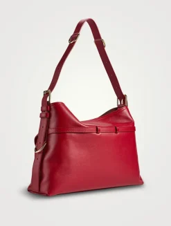 Medium Voyou Leather Shoulder Bag