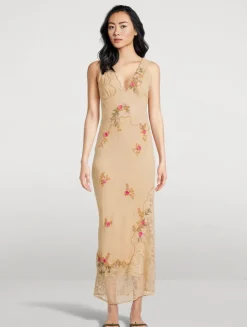 Meet Again Lace-Trimmed Midi Dress