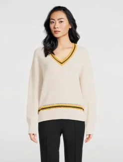 Meghan Crochet-Trimmed Sweater