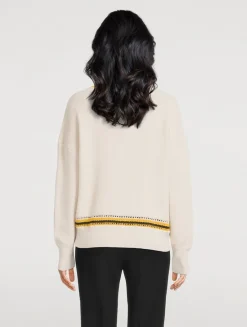 Meghan Crochet-Trimmed Sweater