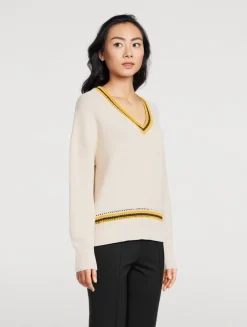 Meghan Crochet-Trimmed Sweater