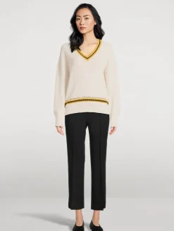 Meghan Crochet-Trimmed Sweater