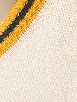 Meghan Crochet-Trimmed Sweater