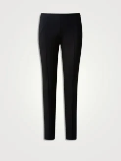Melissa Silk Crêpe Slim Trousers