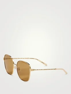 Metal Square Sunglasses