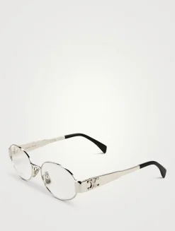 Metal Triomphe Oval Optical Glasses