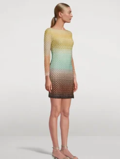 Metallic Dégradé Mini Dress