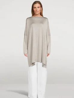 Metallic Kaftan Sweater