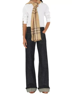 Metallic Wool Silk Scarf