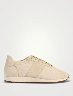 Mica Suede And Ponyhair Sneakers