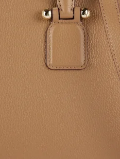 Midi Georgia Leather Tote Bag