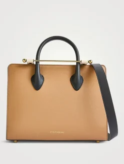 Midi Leather Tote Bag