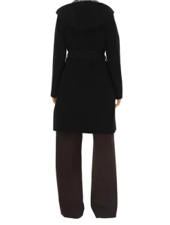 Mid-length Reversible Check Wool Car Coat