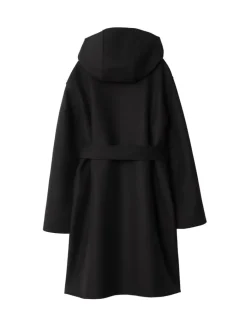 Mid-length Reversible Check Wool Car Coat