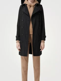 Mid-length Taffeta Kensington Trench Coat