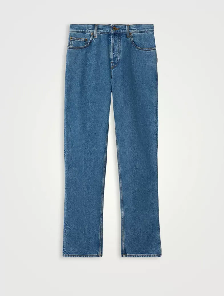 Mid-rise Straight Jeans
