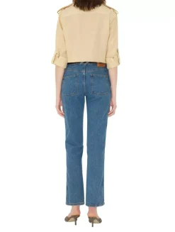 Mid-rise Straight Jeans